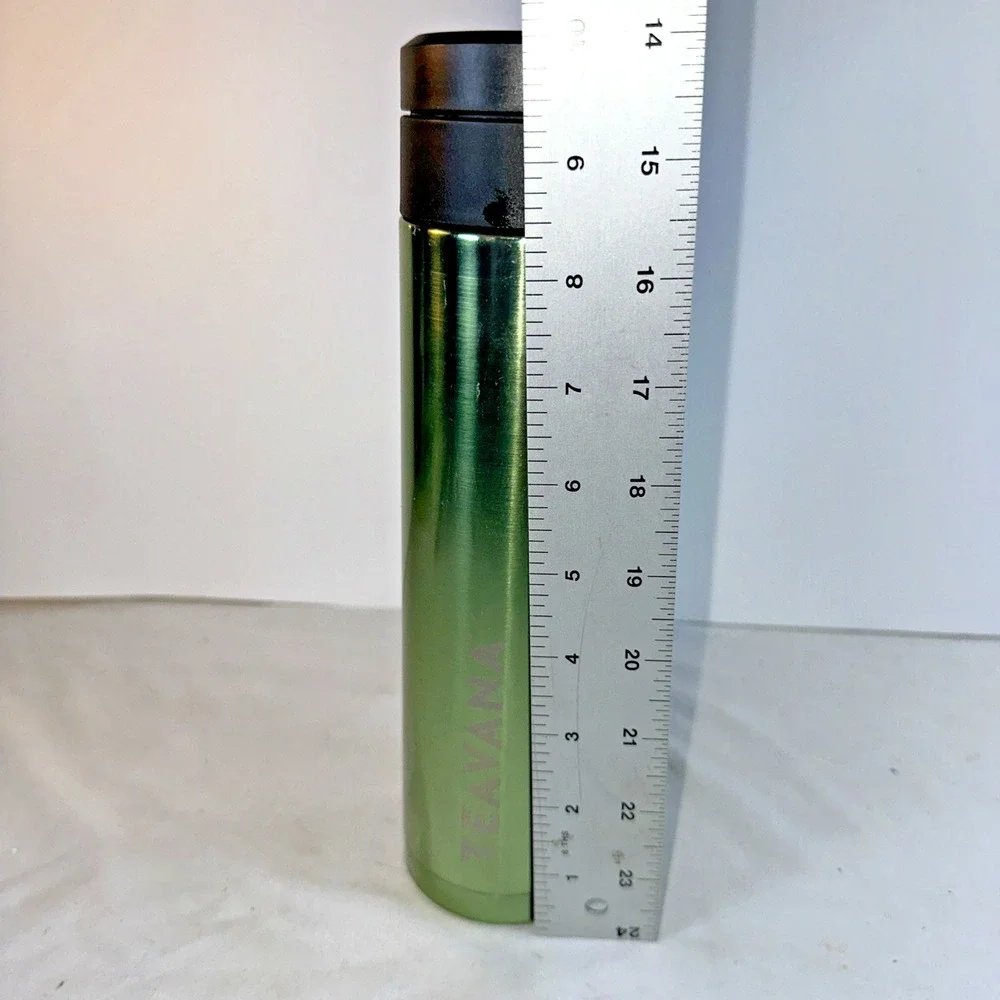 Teavana Contour 16 oz Green Stainless Tumbler - COMPLETE with Infuser Basket
